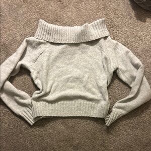 Hollister Gray Cowl Neck Sweater with Cozy Knit